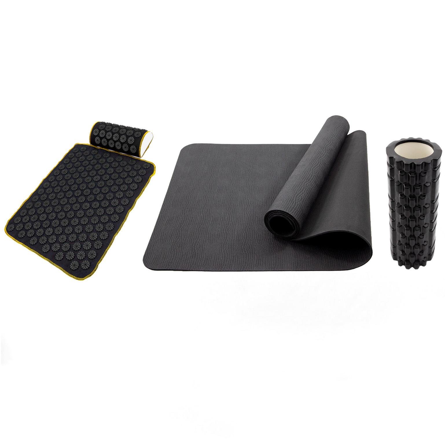 Набор OSPORT Set 111 коврик для йоги/аппликатор Кузнецова/массажный ролик (n-0144-01-0101-01)