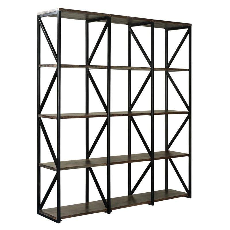 Стеллаж для хранения Loft NS-1917 2030x1500x320 мм Черный (6156d5853edc877ba85899cc)