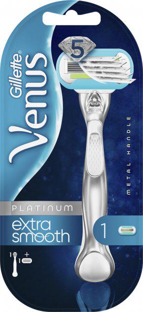 Станок для гоління жіночий Venus Platinum Extra Smooth з 1 змінним картриджем - фото 2