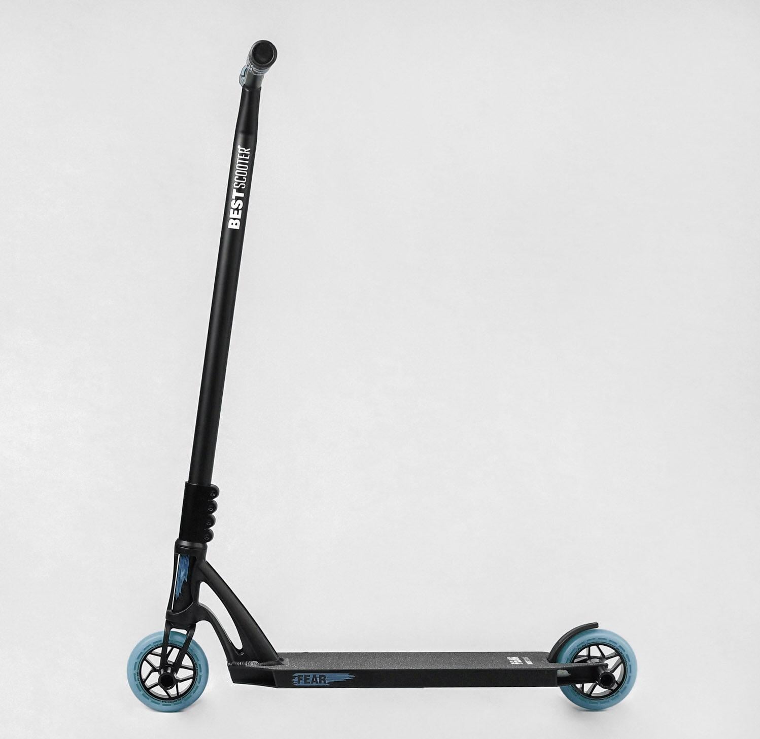 Самокат трюковый Best Scooter МТ-40488/4 FEAR/SCS-система/Пеги/алюминиевый диск и дека/ширина руля 58 см/колеса PU d 115 мм (25107206)