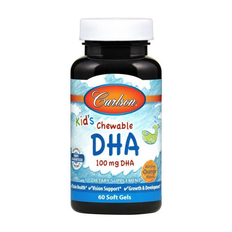 Рыбий жир для детей Carlson Labs Kid's Chewable DHA 100 мг 60 капс. (11037-01) Рыбий жир для детей Carlson Labs Kid's Chewable DHA 100 мг 60 капс. (11037-01)