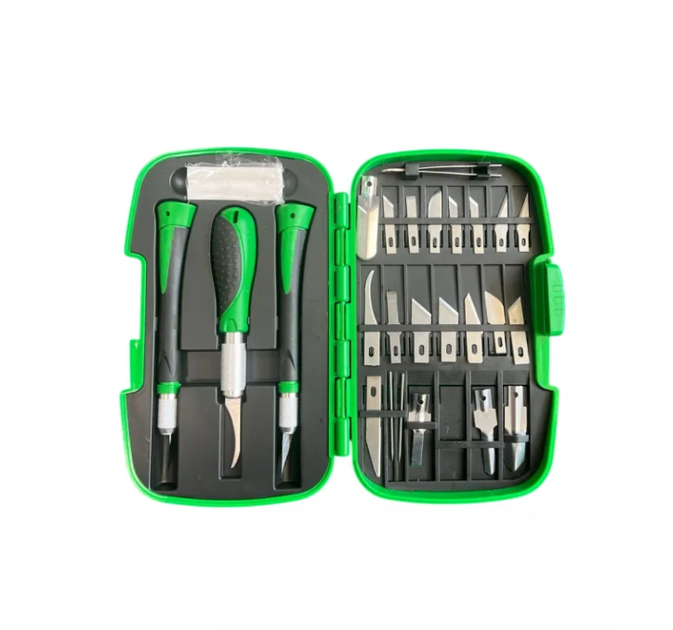 Набор резьбовых ножей по дереву 30 предметов в чехле (VEN-1061)