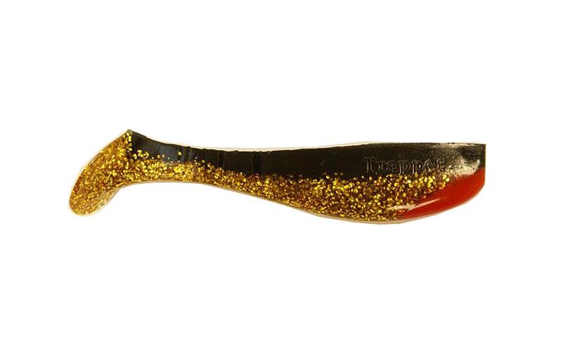 Силіконовий віброхвіст Fox Trapper №046 10 см Black/Gold Red (260484)