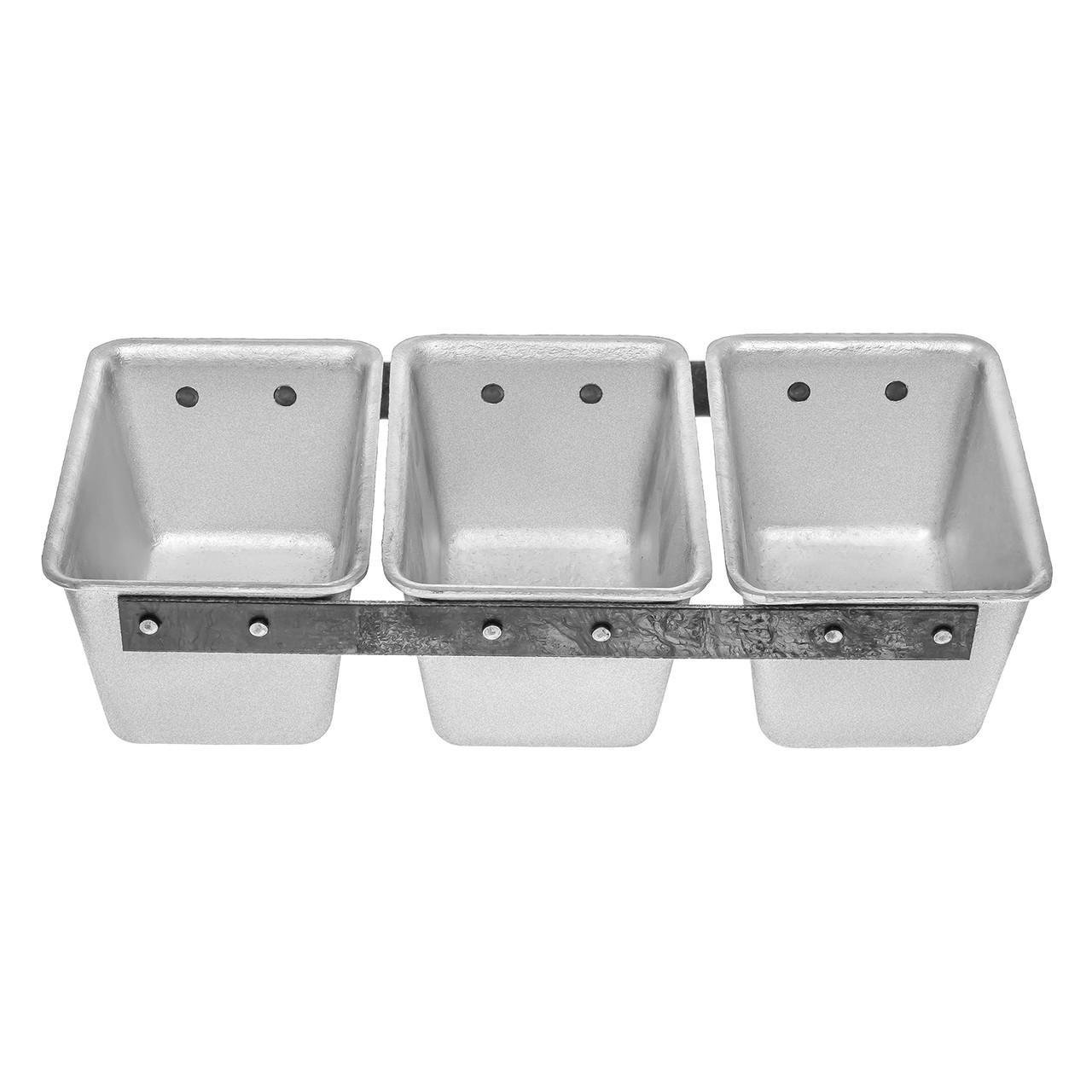 Форма тройная для выпечки 11Д 17,5x12x9 см (1787112193) - фото 3 Форма тройная для выпечки 11Д 17,5x12x9 см (1787112193) - фото 3