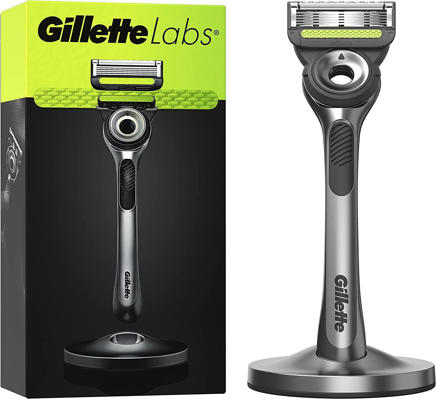 Станок для бритья мужской Gillette Labs 5 лезвий c 1 сменным картриджем и магнитной подставкой - фото 2