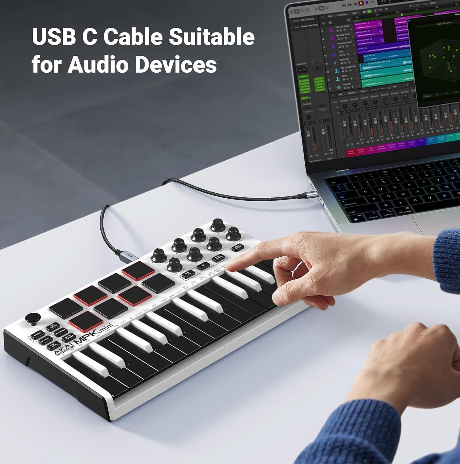 Кабель USB-C USB-B 2.0 UGREEN 480 Мбіт/с нейлонове обплетення USB type-B 2.0 2 м Чорний (45106) - фото 3 Кабель USB-C USB-B 2.0 UGREEN 480 Мбіт/с нейлонове обплетення USB type-B 2.0 2 м Чорний (45106) - фото 3