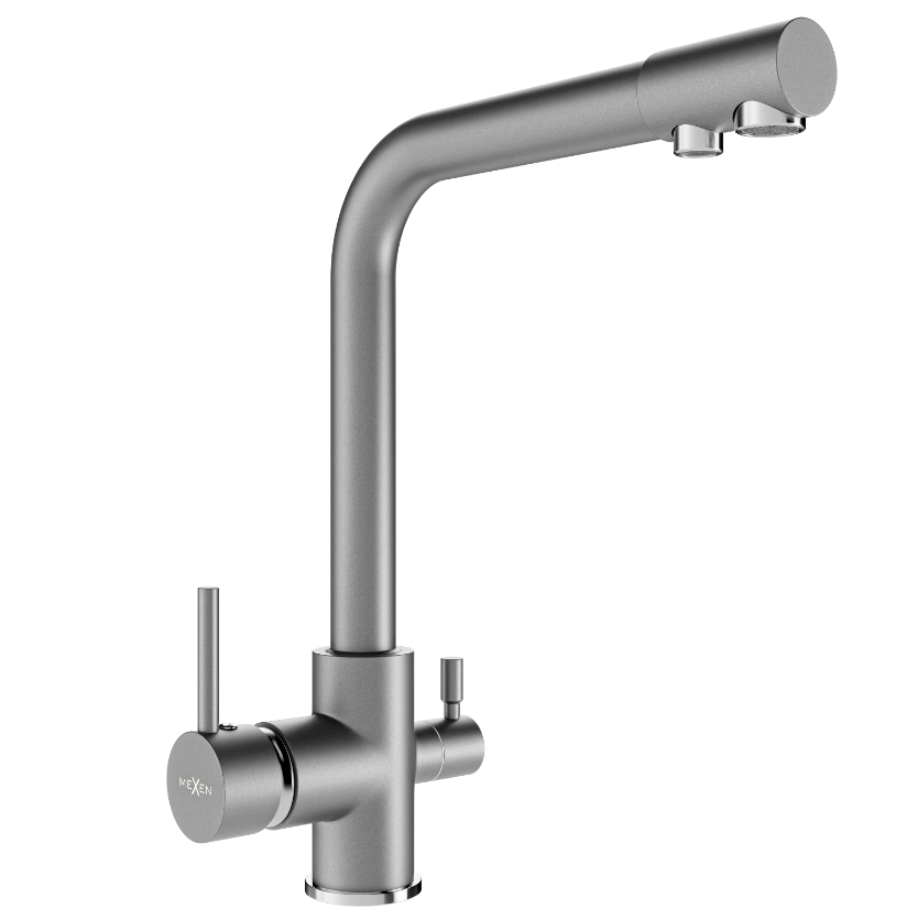 Смеситель для кухни Mexen DUERO на две воды Серый (2810372978)
