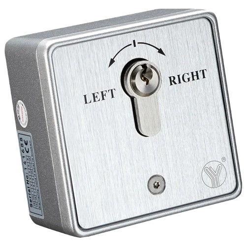 Кнопка аварийного выхода с ключом Yli Electronic YKS-851EN IP54 NO/NC/COM Серый (6d86ef72)