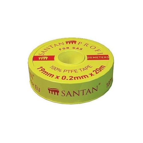 Фум стрічка SANTAN для газу PROFI 19 х 0,2 мм х 20 м (42877)