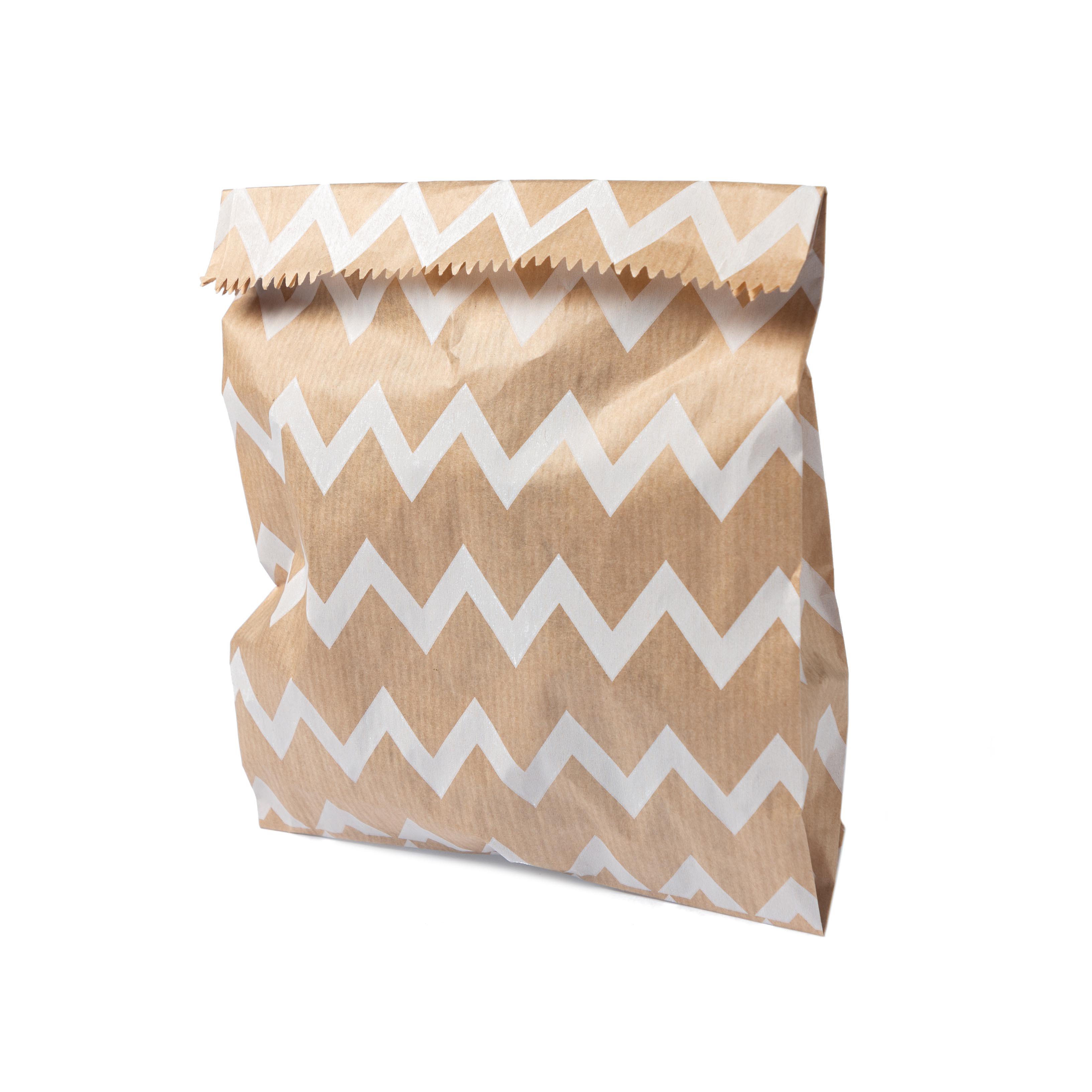 Пакет паперовий маленький крафт подарунковий 170х30х230 мм 30 шт.
