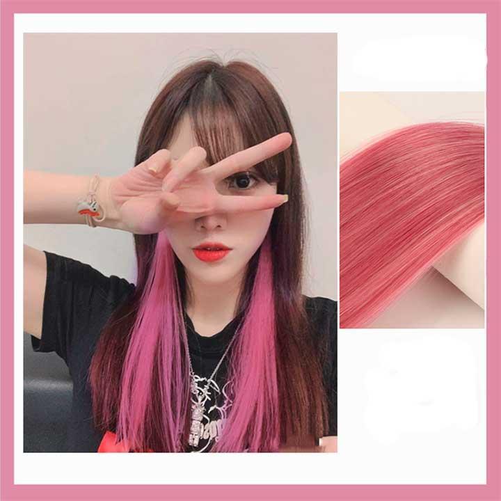 Пасмо прямого термостійкого волосся на шпильці 60 см Кораловий (K0866-7) - фото 2 Пасмо прямого термостійкого волосся на шпильці 60 см Кораловий (K0866-7) - фото 2