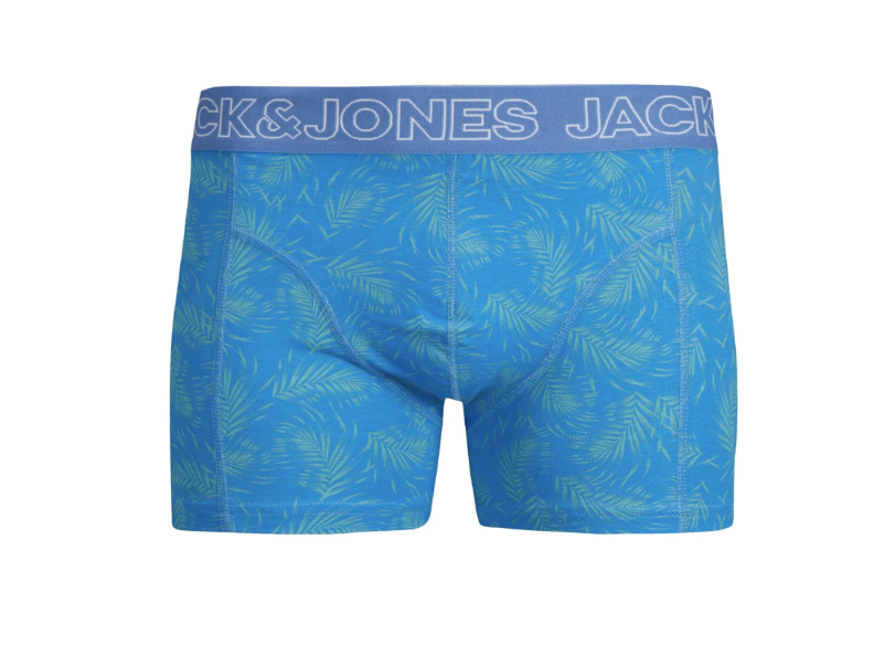 Трусы мужские боксеры Jack & Jones растительный M Голубой (9879846)