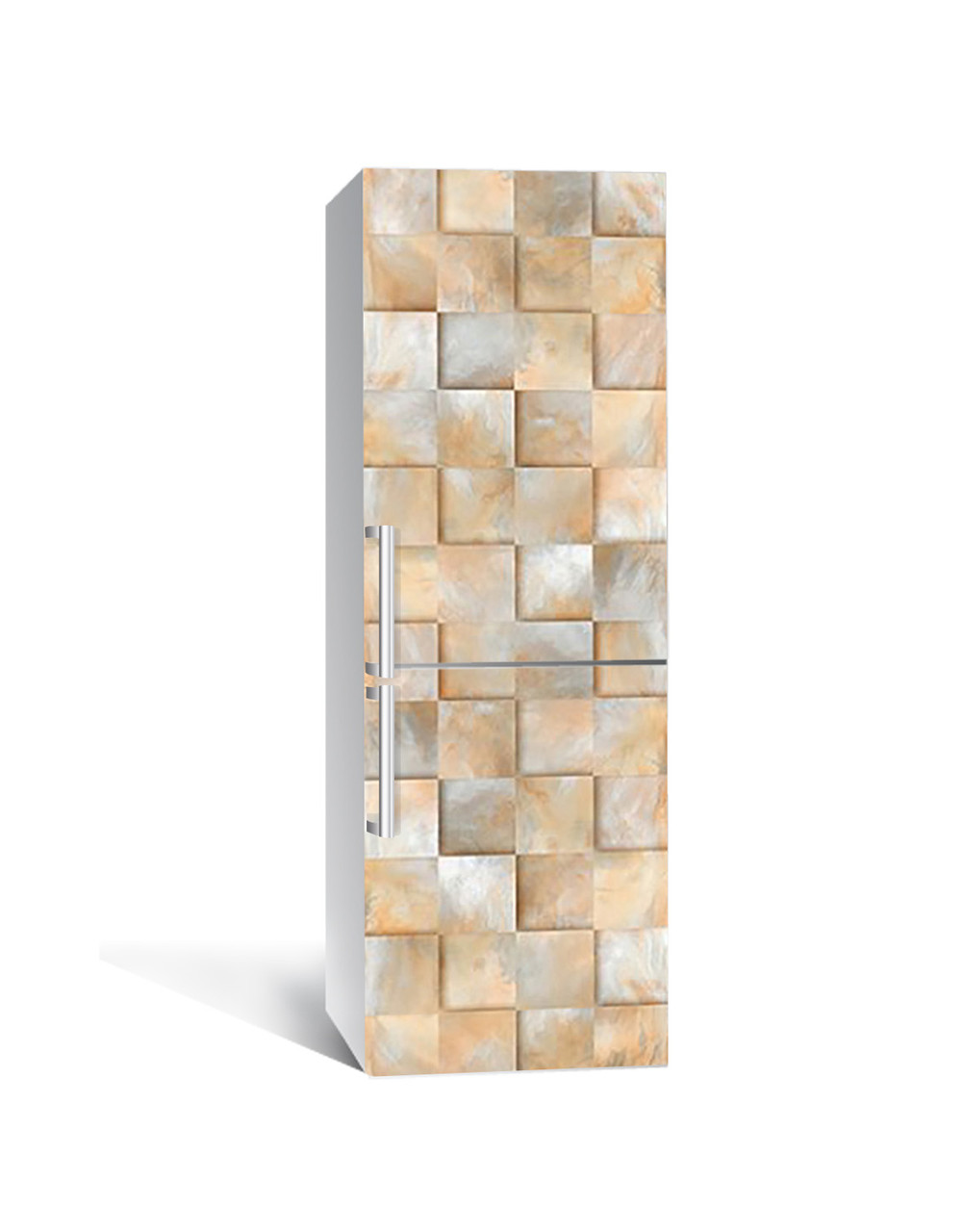 Наклейка на холодильник Zatarga Металлический квадрат 650х2000 мм (1323459980) Наклейка на холодильник Zatarga Металлический квадрат 650х2000 мм (1323459980)