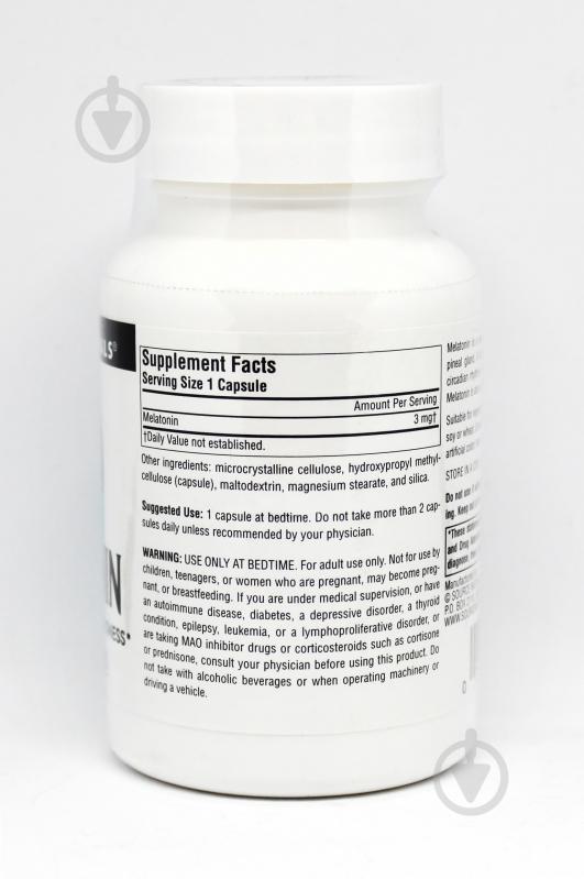 Мелатонин 3мг, Sleep Science, Source Naturals, 120 гелевых капсул - фото 2