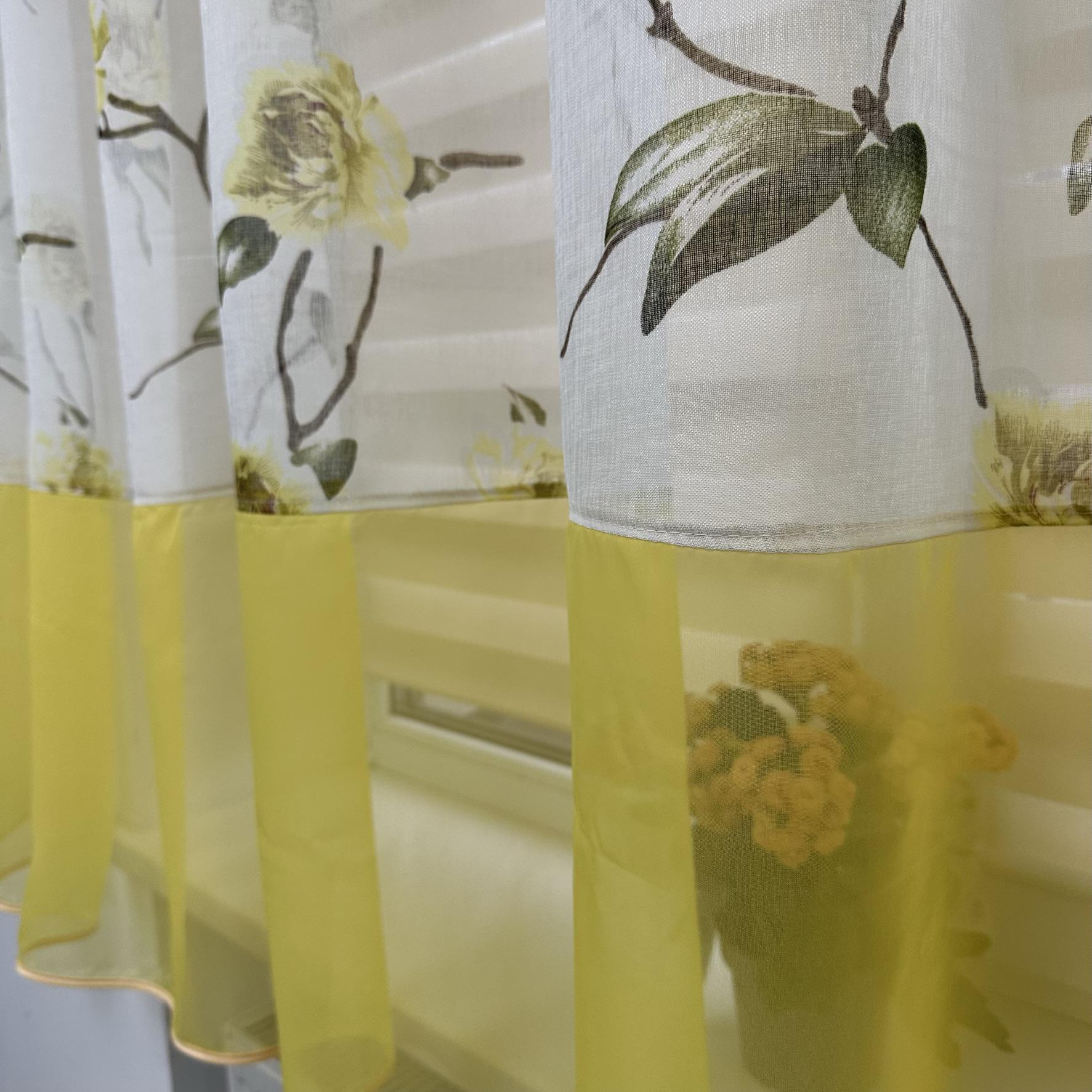 Занавеска на кухню TG Home №410 Желтый (410-16) - фото 2