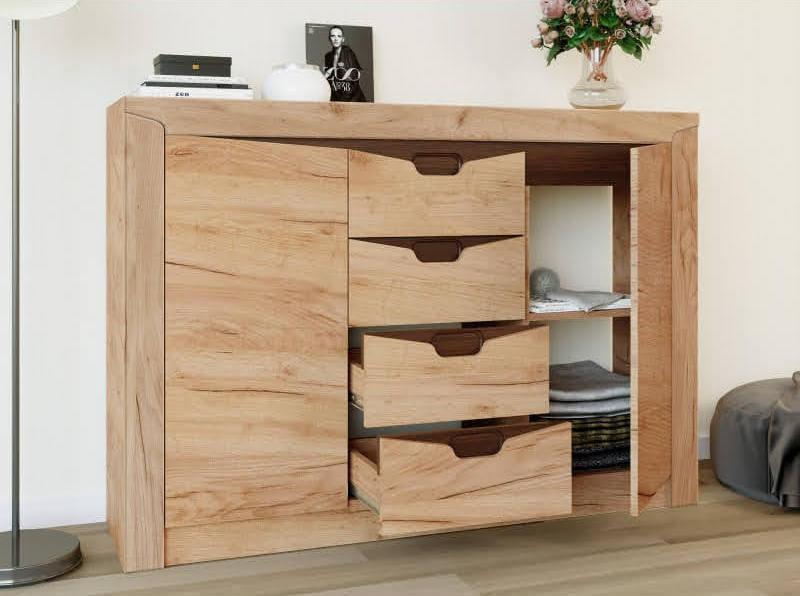 Комод Еверест Либерти-140 140х38х98,5 см Крафт золотой (EVR-20319)