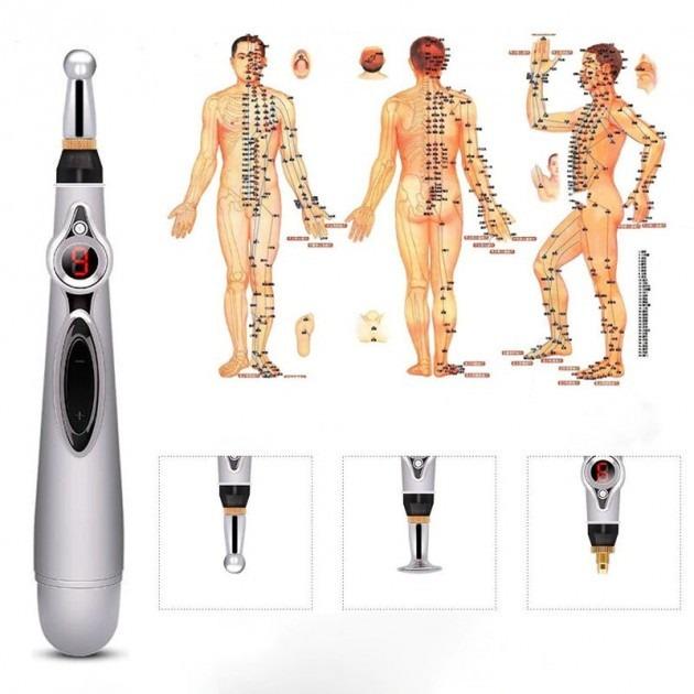 Масажер для тіла Massage Pen W-912 3в1 електричний ручний (W-912) - фото 7