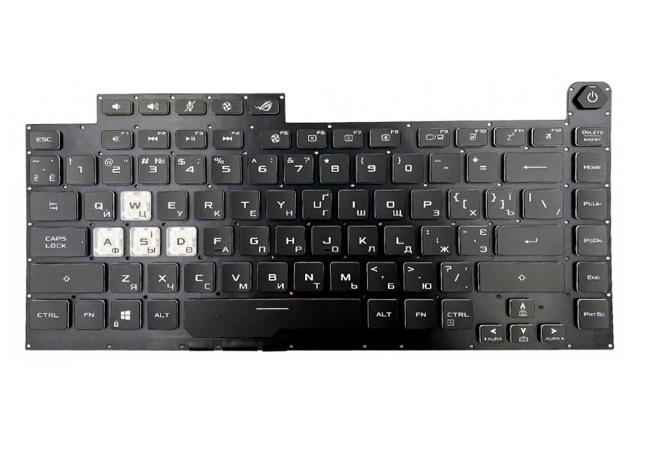 Клавиатура для ноутбука Asus G531GT подсветка клавиш (0KNR0-4614RU00)
