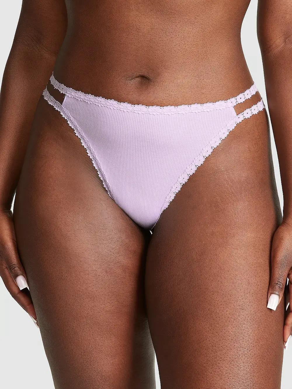 Трусики стринги Victoria's Secret Wink Strappy Panty M Лиловый (26786733) Трусики стринги Victoria's Secret Wink Strappy Panty M Лиловый (26786733)