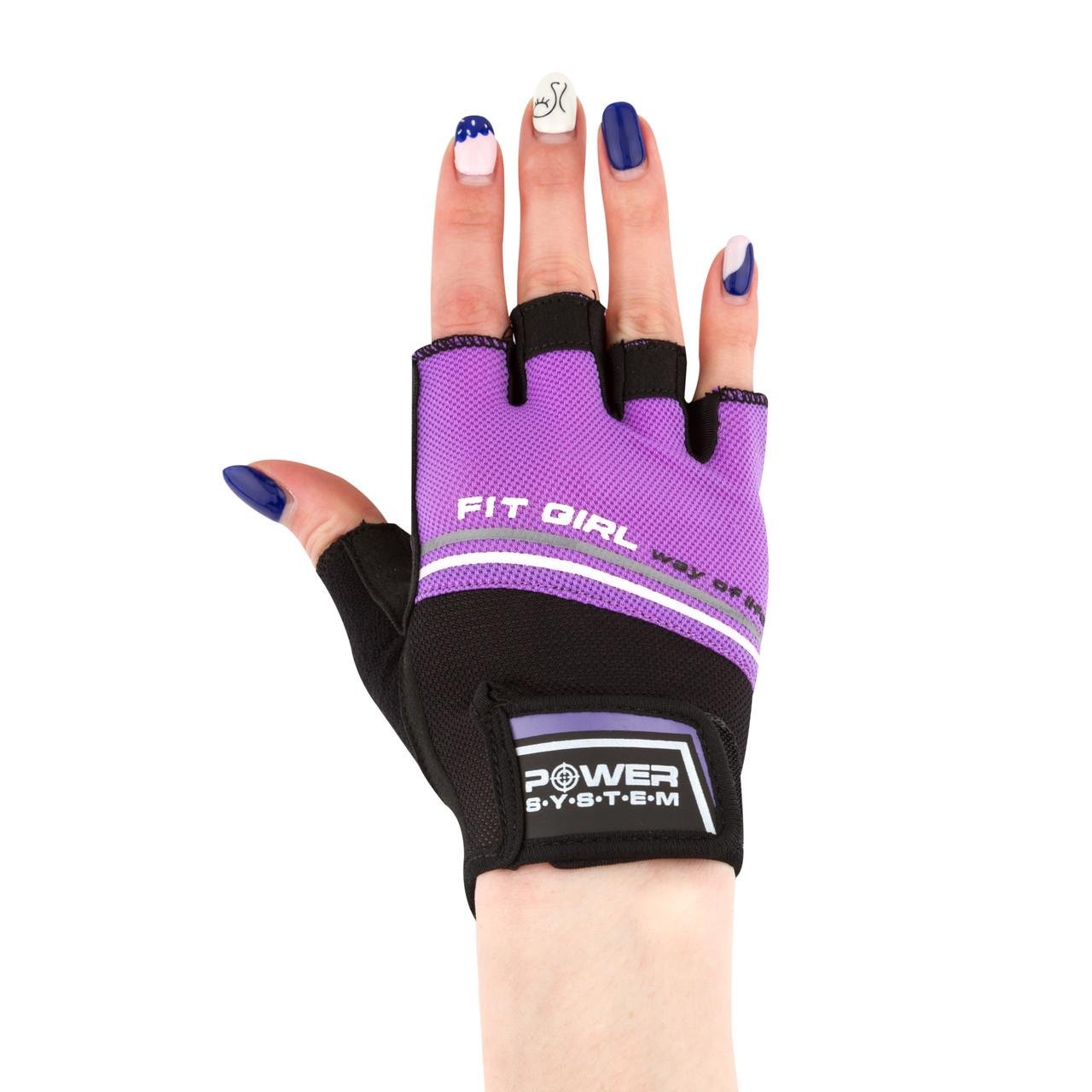 Перчатки для фитнеса Power System PS-2920 Fit Girl Evo M Purple (21462886) - фото 2