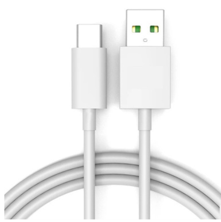 Кабель VOOC Flash Charge для Oppo 30W/5V-6A 1 м USB на Type-C/USB-C White (DL129)