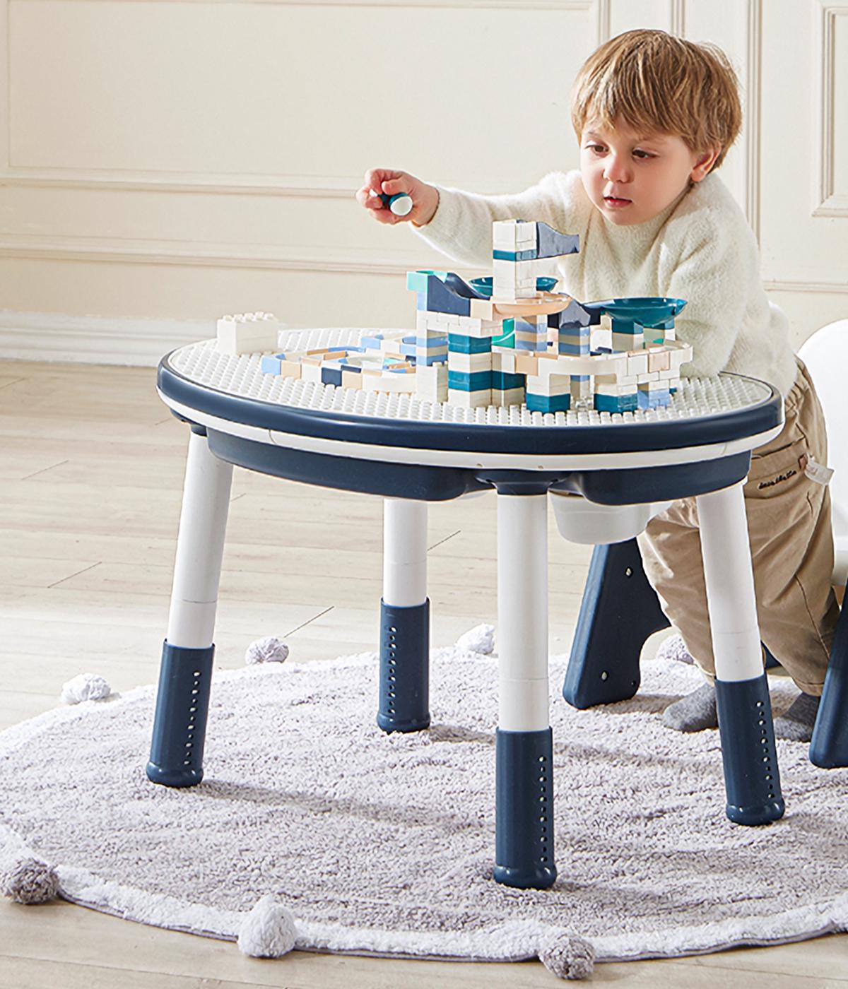 ᐉ Столик со стульчиком Poppet Мультиплей Индиго 5в1 (PP-011I