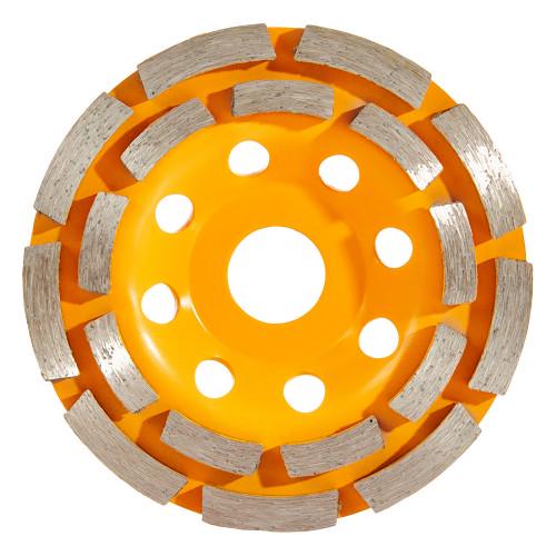 Диск шлифовальный INGCO двухрядный алмазный чашечный 115 мм (000145613) Диск шлифовальный INGCO двухрядный алмазный чашечный 115 мм (000145613)