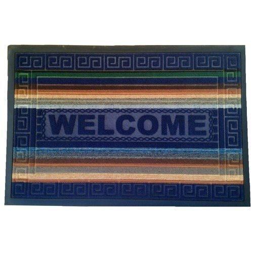 Коврик для входной зоны Welcome на резиновой основе нескользящий 45х75 см Синий (147-46-к0062) Коврик для входной зоны Welcome на резиновой основе нескользящий 45х75 см Синий (147-46-к0062)