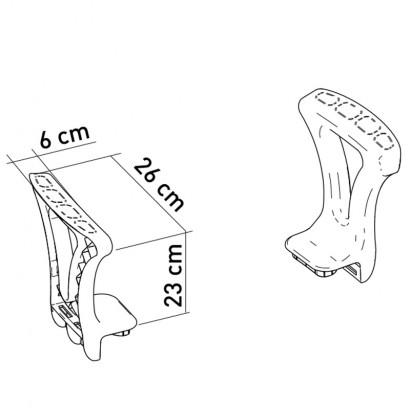 Подлокотники съемные из пластика для KING-SS1-00/KING-CMD-00 (KING-A-00) - фото 3