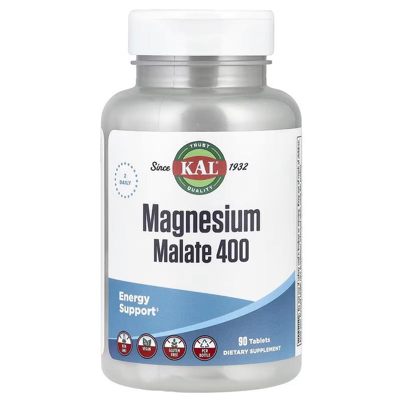 Магний малат KAL Magnesium Malate 400 90 табл. 400 мг