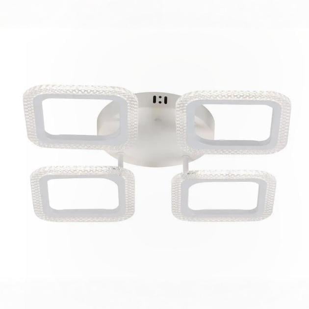 LED-люстра потолочная Valeso с пультом и квадратными плафонами 3000/6500K IP20 G 2708/4 WT 6 64W Белый (28686302)