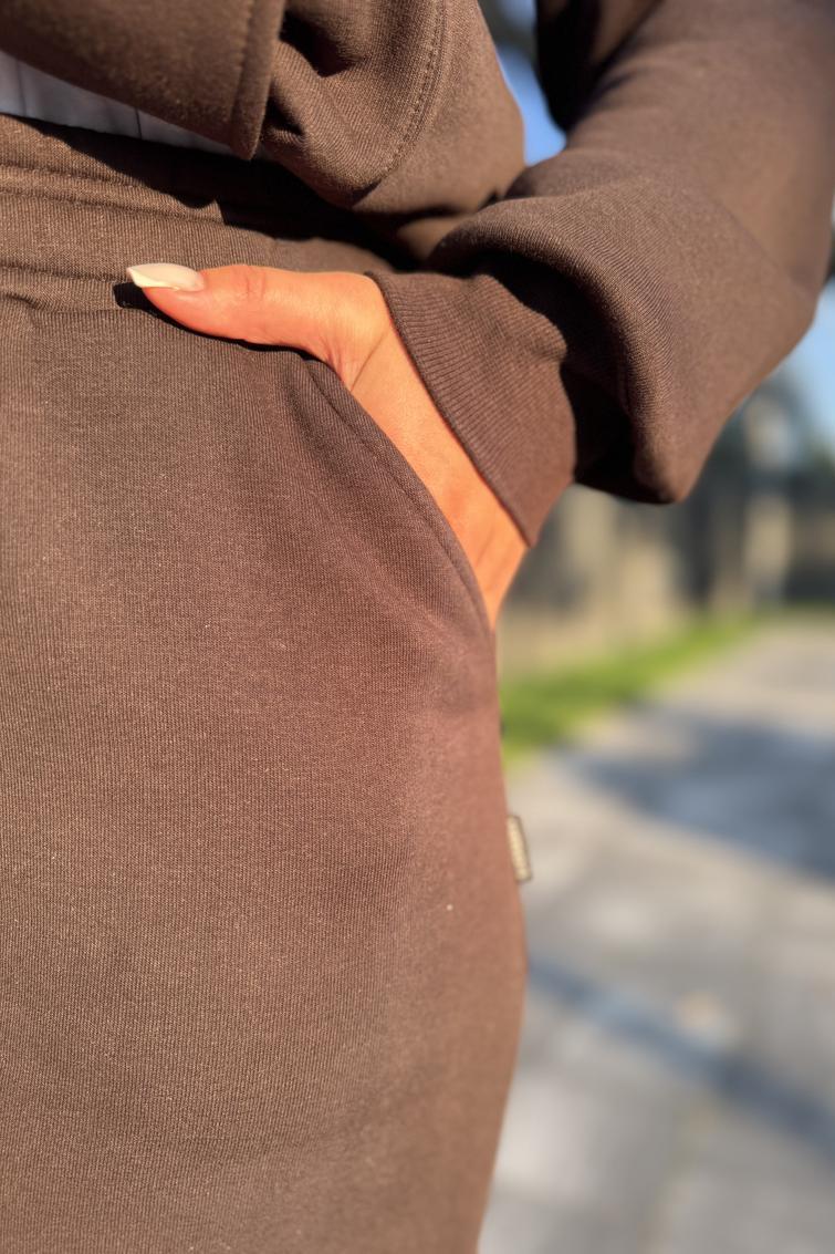 Брюки женские с начесом L Коричневый (М203.4) - фото 4 Брюки женские с начесом L Коричневый (М203.4) - фото 4