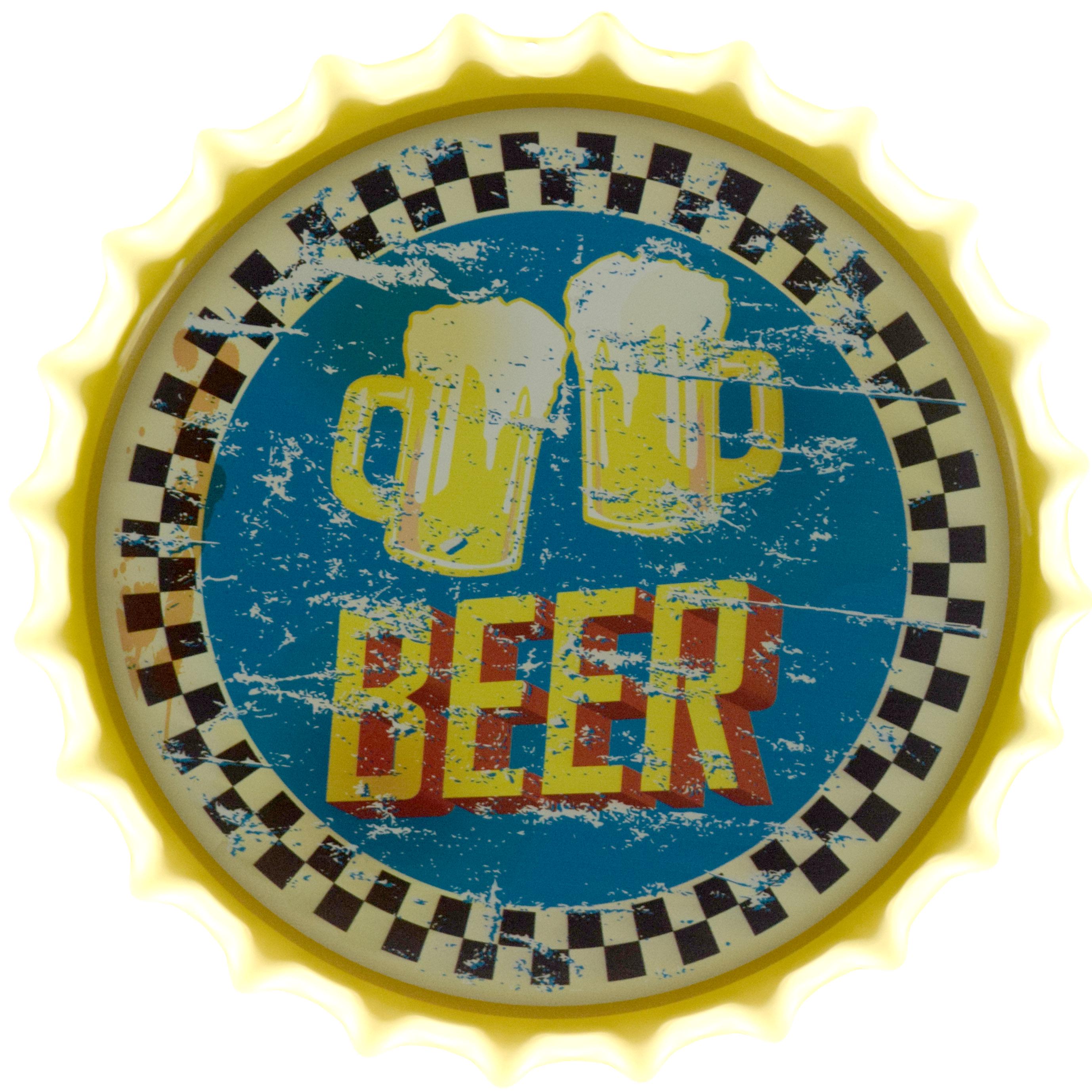 Табличка металева "Beer" 35 см (ms-104659)