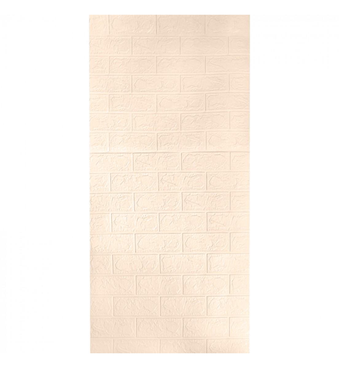3D-панель под кирпич самоклеющаяся 20000x700x3 мм Слоновая кость 3D-панель под кирпич самоклеющаяся 20000x700x3 мм Слоновая кость