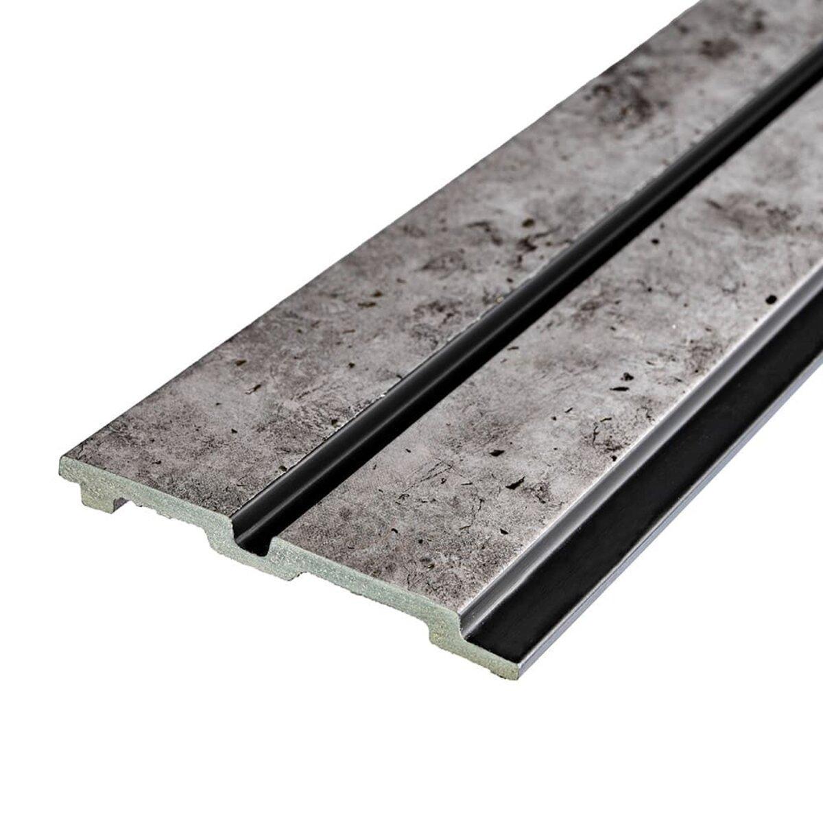 Рейка декоративна PS бетон із золотими вкрапленнями 2900х120х12 мм (SW-00001752) - фото 1 Рейка декоративна PS бетон із золотими вкрапленнями 2900х120х12 мм (SW-00001752) - фото 1