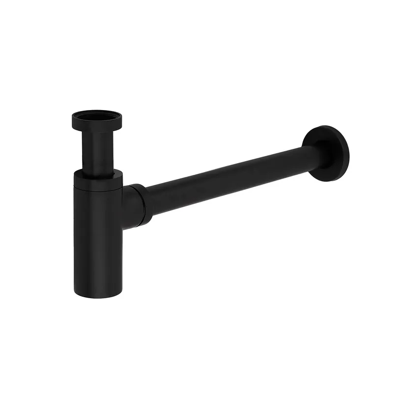 Сифон для раковини KOER BT-01-05 1 1/4" BT-01-01 без випуску без ревізії Чорний (KR3410)