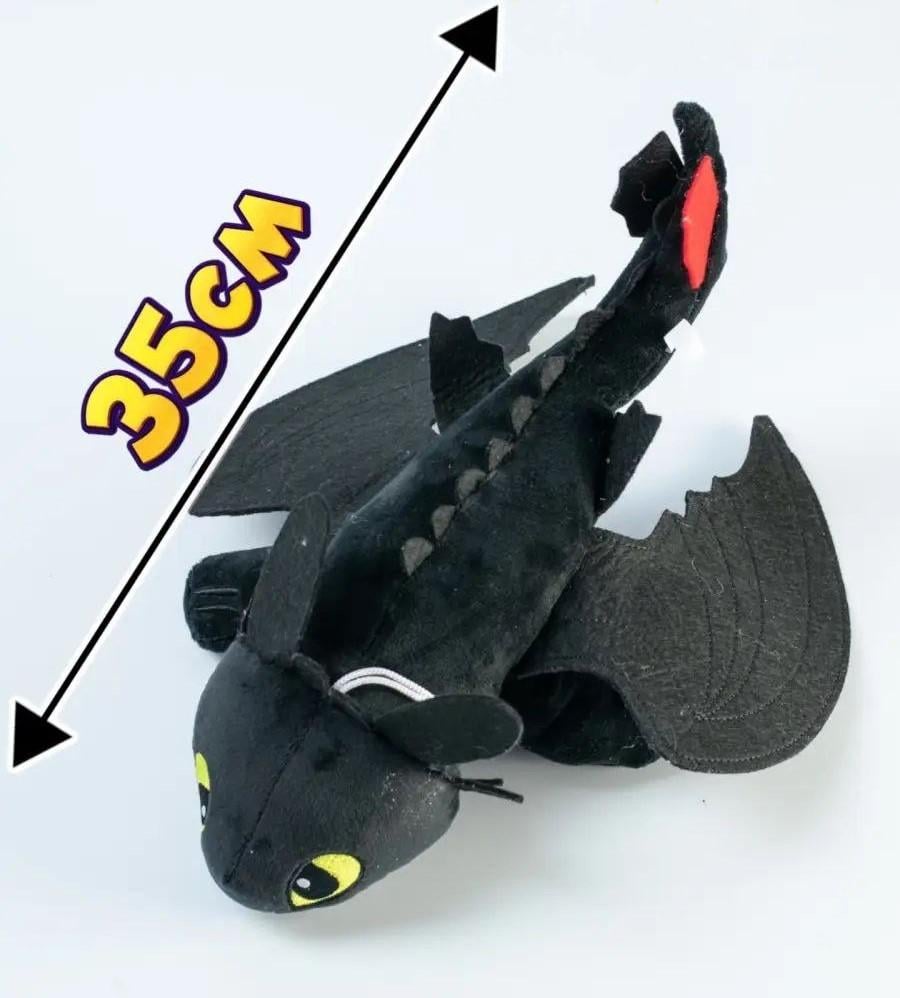 Іграшка м'яка плюшева Нічна Фурія Дракон Беззубик 35 см Чорний (9056) - фото 4