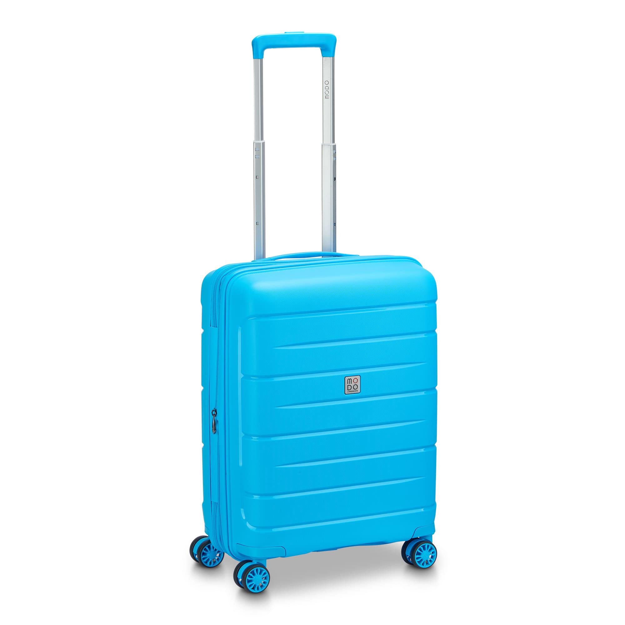 Валіза для ручної поклажі Modo by Roncato Starlight 3.0 423453/28 з розширенням 55х40х20/25 см 40 л Блакитний (31807043)