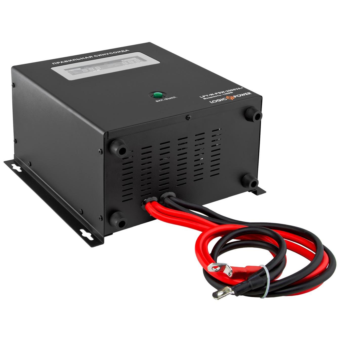 Джерело безперебійного живлення LogicPower LPY-W-PSW-2500VA + 1800 Вт 10A/20 A з правильною синусоїдою 24 V - фото 2