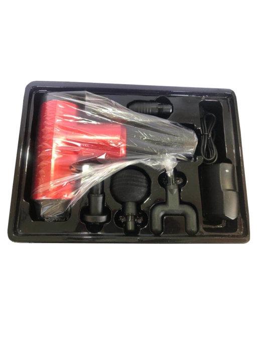 Массажер для тела Fascial Gun HL-320 6 скоростей Красный - фото 7