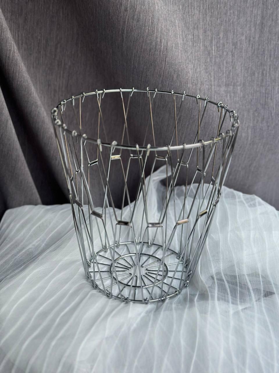 Фруктівниця-трансформер металева 36х5х10 см Срібний - фото 4 Фруктівниця-трансформер металева 36х5х10 см Срібний - фото 4