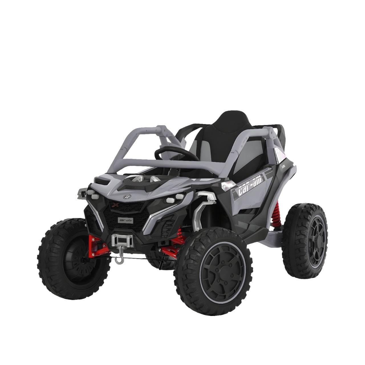 Дитячий електромобіль Bambi Racer M6256EBLR-11 4WD 4 мотори по 45W акумулятор 12V 12AH пульт 2.4G колеса EVA Сірий (38321082)