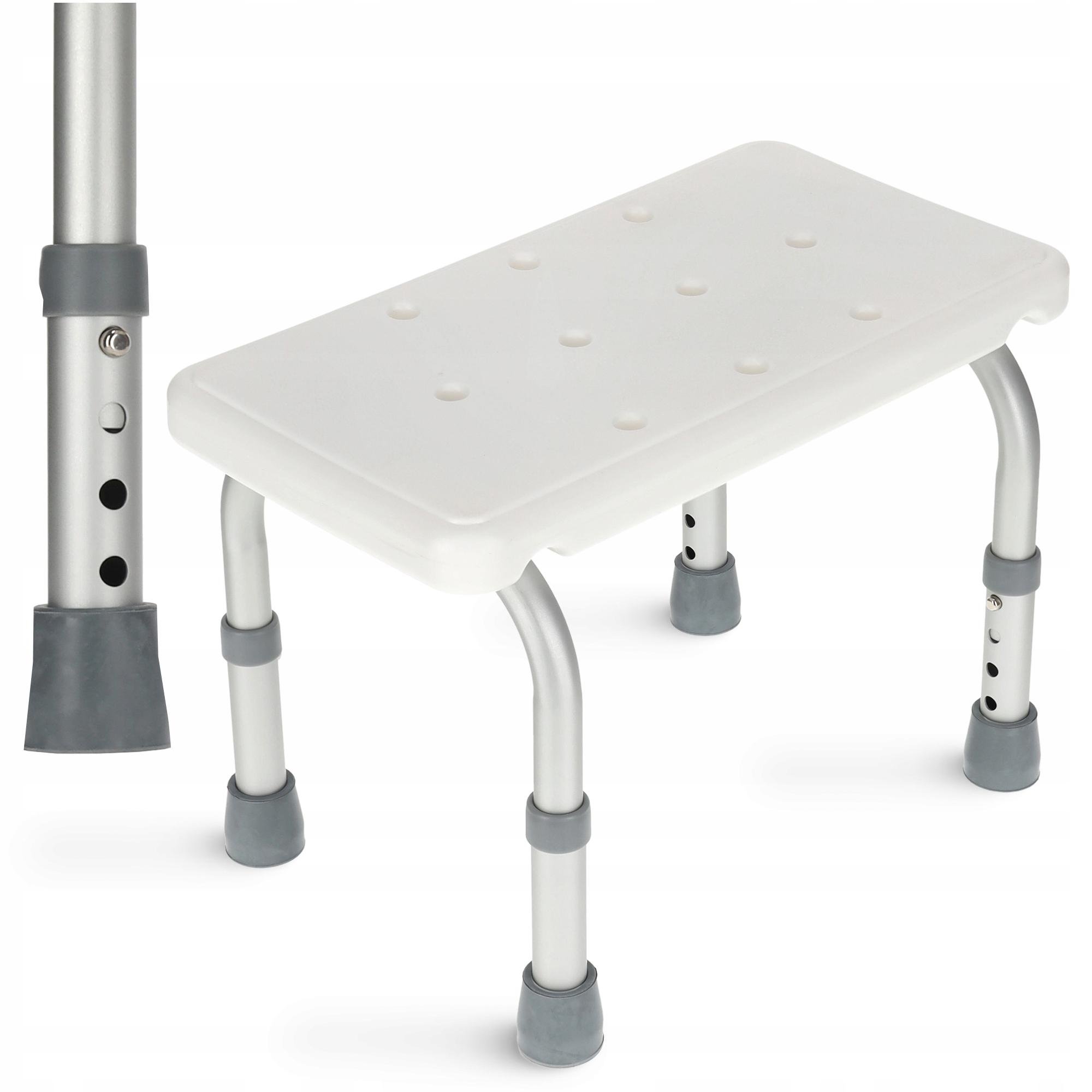 Сходинка-табурет 4fizjo для ванної та душу регульована White/Grey (P-5905973403429) - фото 4