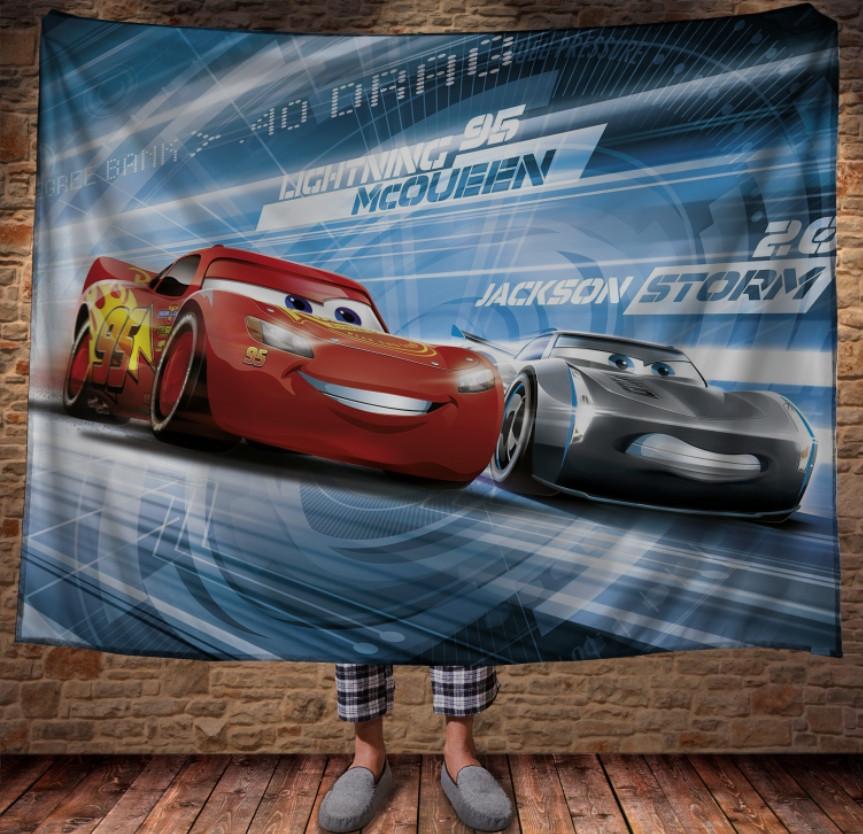 Плед с 3D принтом Cars Молния Маквин и Джексон Шторм 150х200 см (epi_0304)