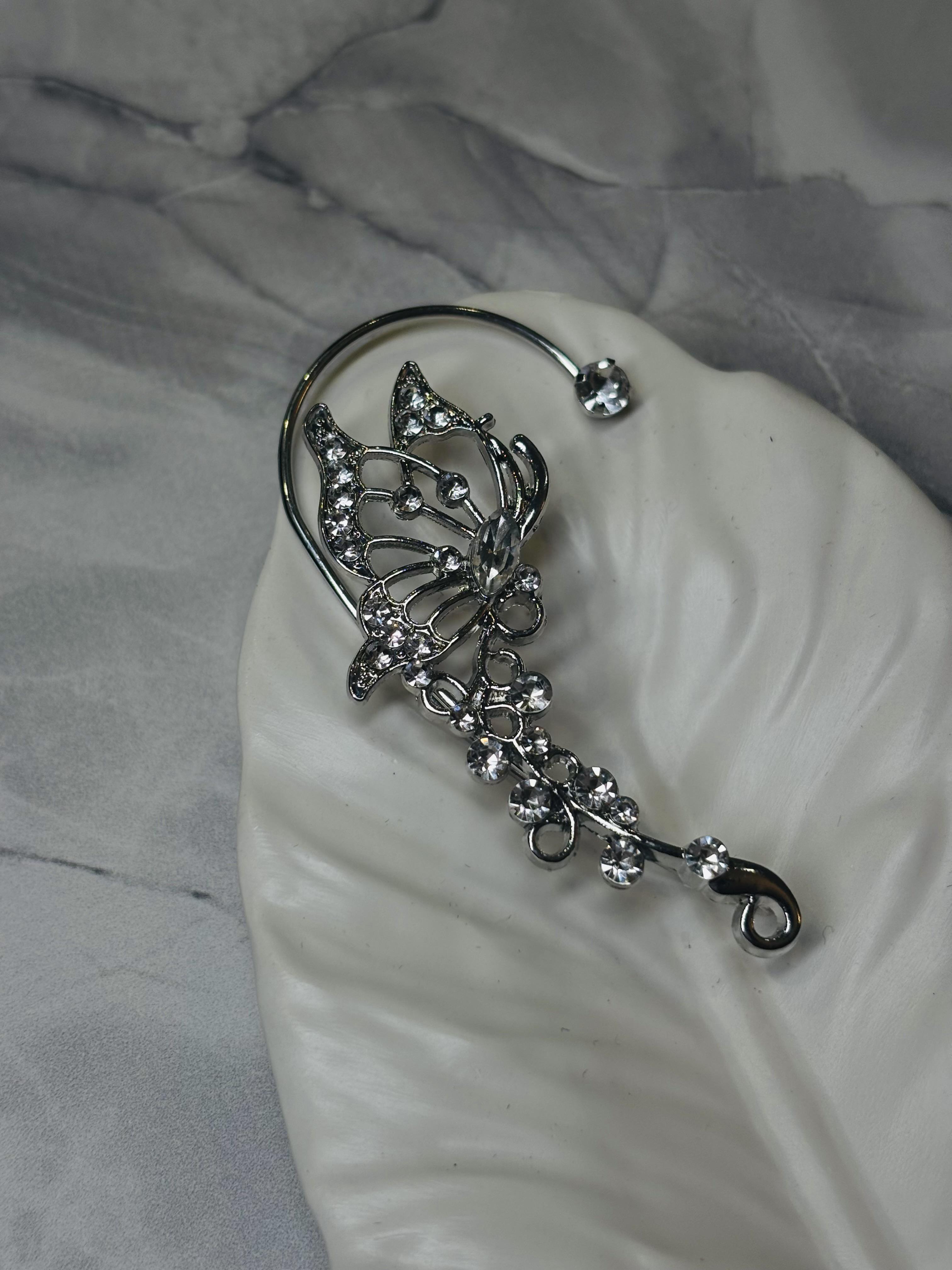 Серьга-каффа Mirshine Elf White (22981)