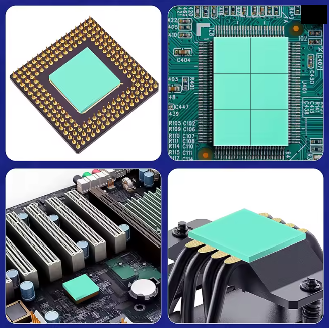 Термопрокладка 10 шт. 15х15 мм товщина 1,5 мм Green (0049fcc6) - фото 2 Термопрокладка 10 шт. 15х15 мм товщина 1,5 мм Green (0049fcc6) - фото 2