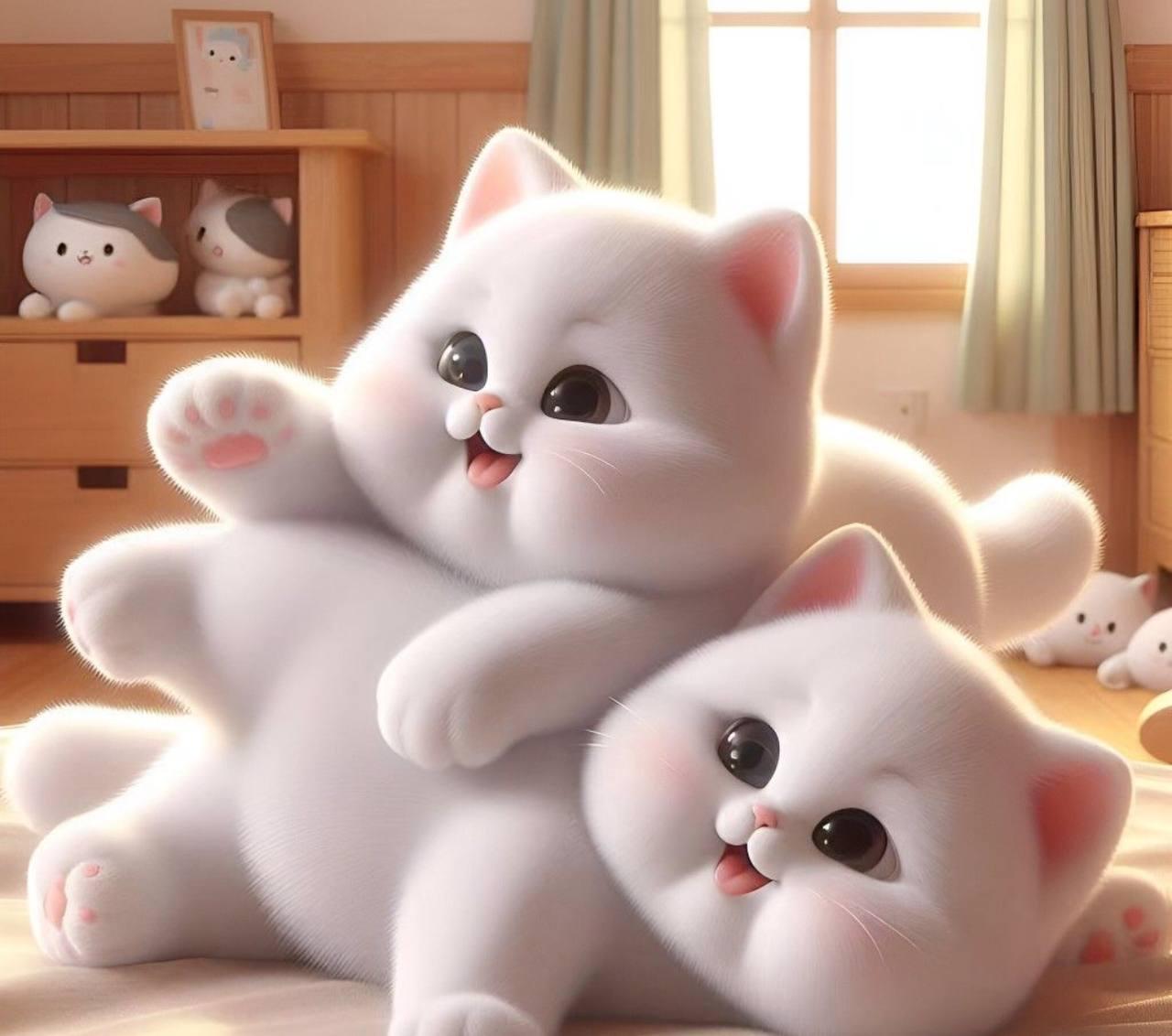 Алмазная мозаика Dream Toys кошки пушистики 20x20 см (S10186)