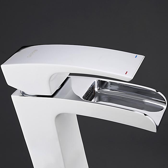 Смеситель для умывальника Gappo G1007-30 Белый/Хром (1033996) - фото 5 Смеситель для умывальника Gappo G1007-30 Белый/Хром (1033996) - фото 5