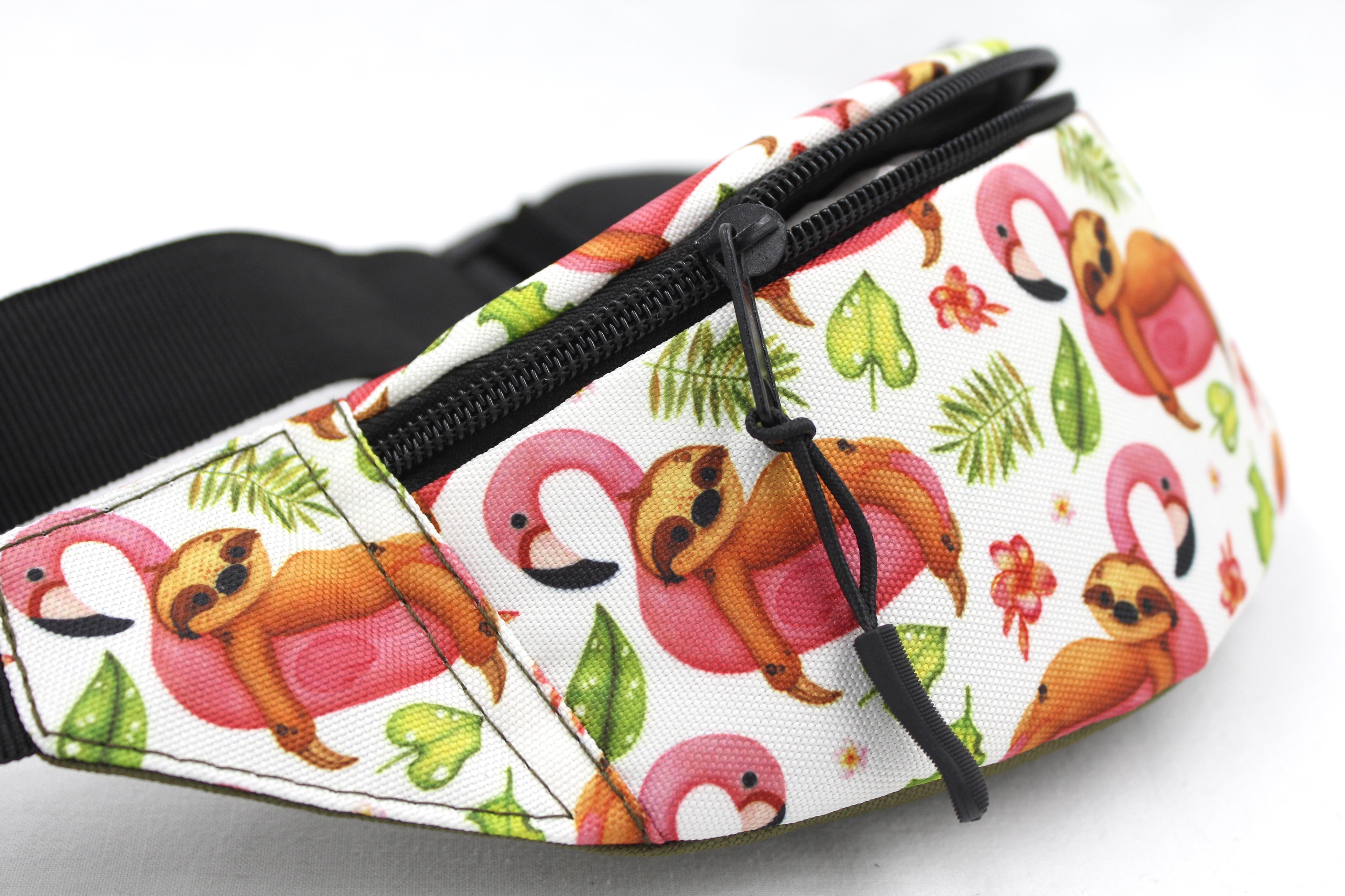 Сумка бананка дитяча з регулюючим ремінцем для дівчинки Фламінго (Д-004) - фото 3