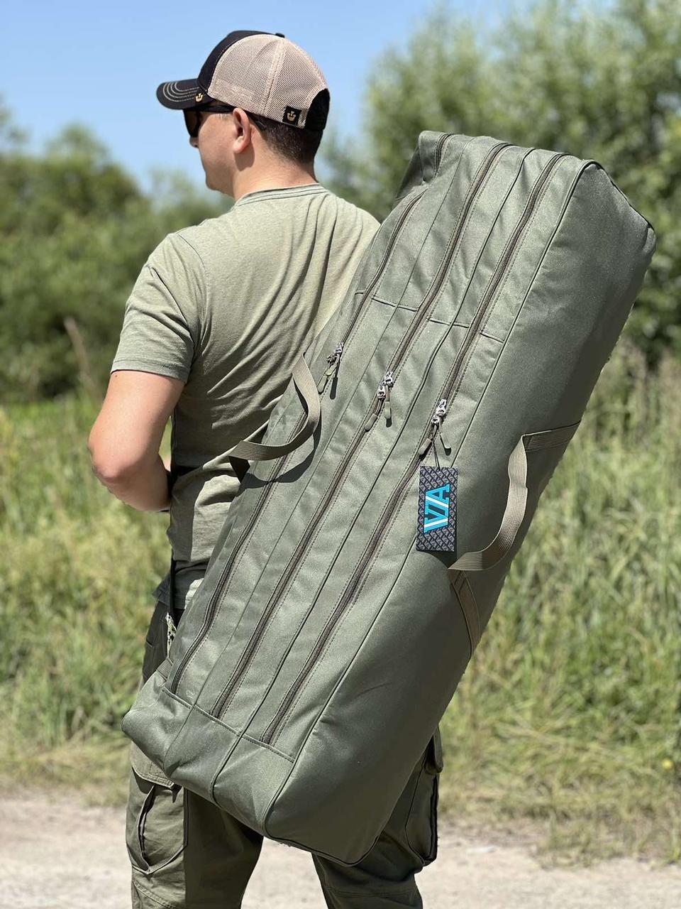 Чехол для удилищ VA с катушками на три секции 100 см (2467683306)